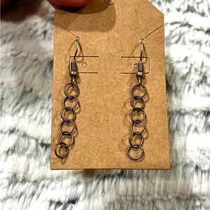 Bronze Chain Link Earrings